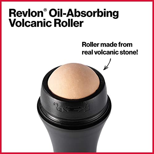 REVLON Oil-Absorbing Volcanic Face Roller, Reusable Facial Skincare Tool for ...