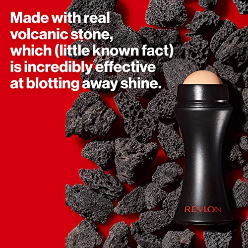 REVLON Oil-Absorbing Volcanic Face Roller, Reusable Facial Skincare Tool for ...