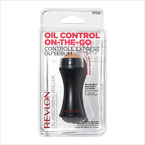 REVLON Oil-Absorbing Volcanic Face Roller, Reusable Facial Skincare Tool for ...