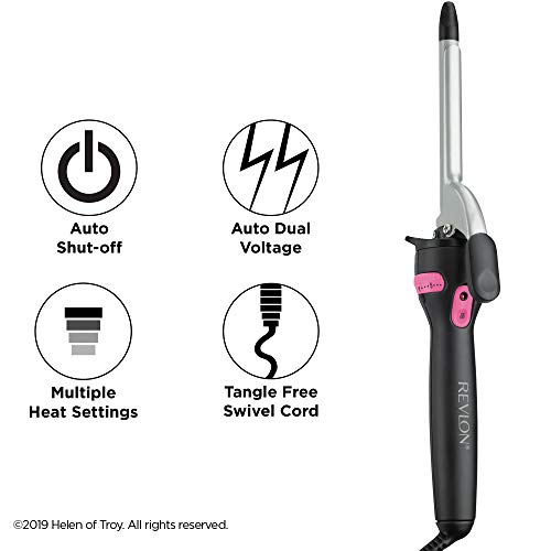 REVLON Perfect Heat Ceramic Curling Iron, 1/2"