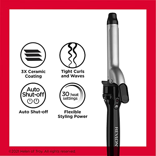 REVLON Perfect Heat Ceramic Curling Iron, 1"