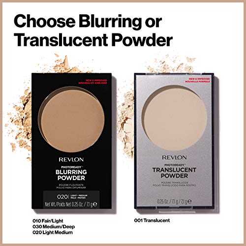 Revlon PhotoReady Pressed Face Powder with Brush, Longwearing Oil Free, Fragr...