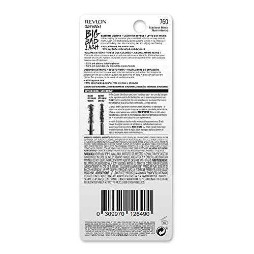 REVLON So Fierce Big Bad Lash Mascara fluid_ounces, Blackest Black (760), 0.3...
