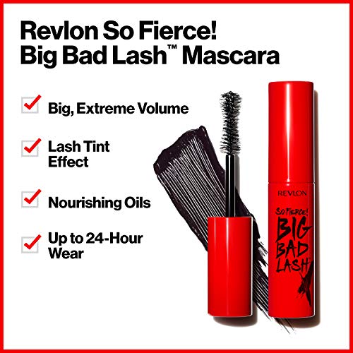 REVLON So Fierce Big Bad Lash Mascara fluid_ounces, Blackest Black (760), 0.3...