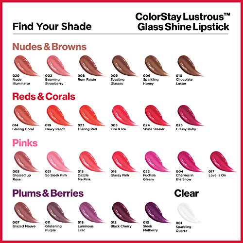 REVLON Super Lustrous Glass Shine Lipstick, Flawless Moisturizing Lip Color w...