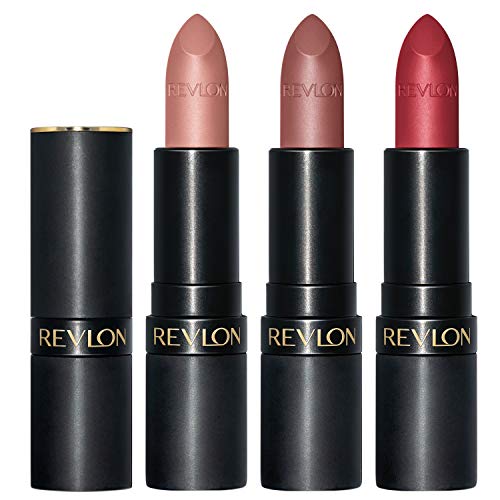 REVLON Super Lustrous The Luscious Mattes Lipstick, 3 Piece High Impact Lipco...