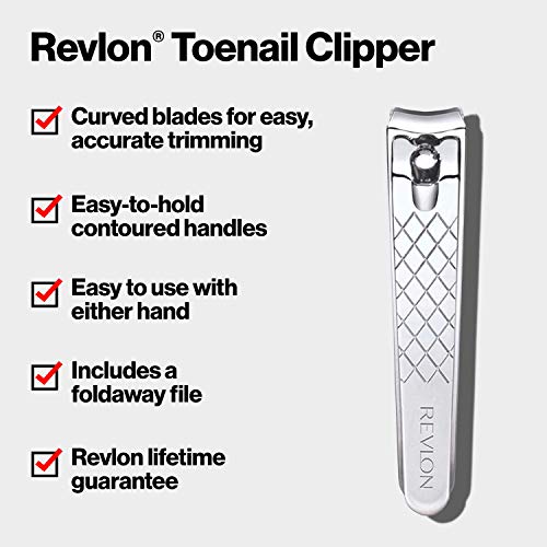 Revlon Toenail Clipper, Curved Blade