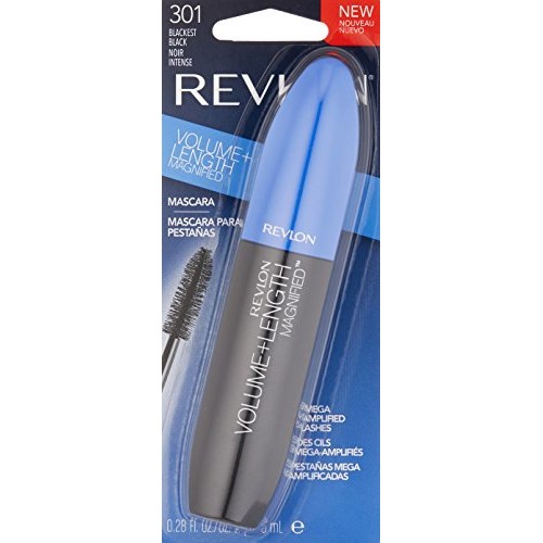 Revlon Volume + Length Magnified Mascara, Blackest Black, 0.28 Ounce (8.5 ml)