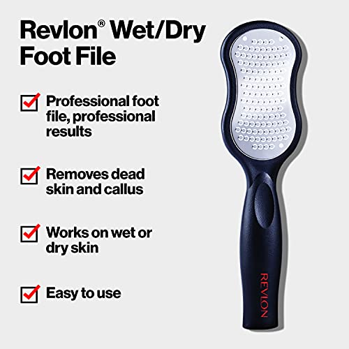 Revlon Wet/Dry Foot File, Pedicure Tool to Remove Callus & Dead Skin