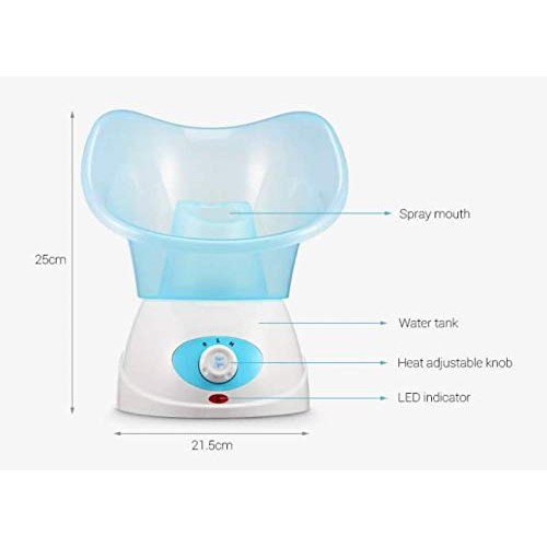 Facial Steamer For Personal Steam Inhaler Vaporizer with Aromatherapy Diffuse...