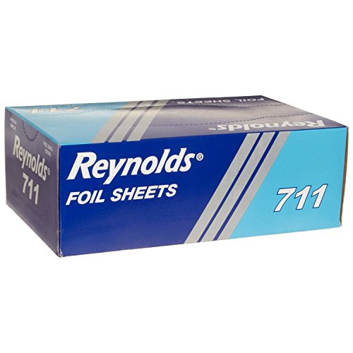 Reynolds Pop-up Interfolded Aluminum Foil Sheets, Silver, 500/Box, Case of 6,...