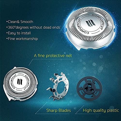 SH30 Replacement Heads for Philips Norelco Shaver Series 3000, 2000, 1000 and...