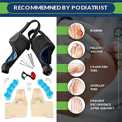 Bunion Corrector for Women and Men - 11PCs Bunion Relief Kit with Toe Separat...