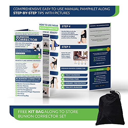 Bunion Corrector for Women and Men - 11PCs Bunion Relief Kit with Toe Separat...