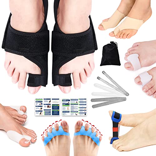 Bunion Corrector for Women and Men - 11PCs Bunion Relief Kit with Toe Separat...