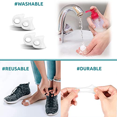 Toe Separators for feet – 4 Pack Hammer Toe Straightener & Toe Corrector for ...