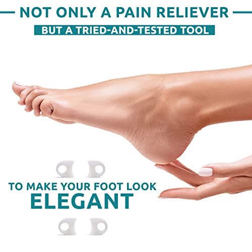 Toe Separators for feet – 4 Pack Hammer Toe Straightener & Toe Corrector for ...
