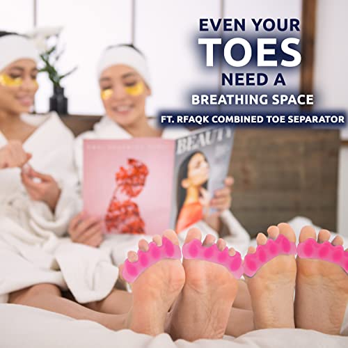 Toe Separators for Overlapping Toes – 5 Pair Soft Gel Toe Straighteners for F...