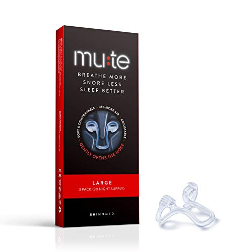 Rhinomed Mute Nasal Dilator for Snore Reduction, Size Large | Anti-Snoring Ai...