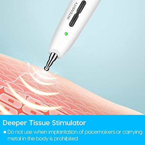 2 in 1 Electronic Acupuncture Pen Pain Relief Therapy Muscle Healing Massage ...