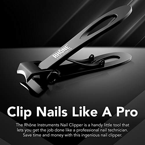 Rhône Instruments Nail Clippers, 420J2 Surgical Grade Steel, Extra-Wide Jaw, ...