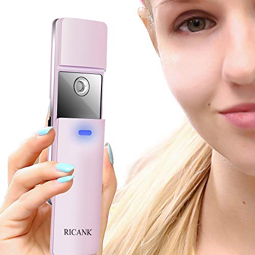 RICANK Facial Nano Mister Handy Mist Spray Steamer Face Sprayer Rechargeable ...