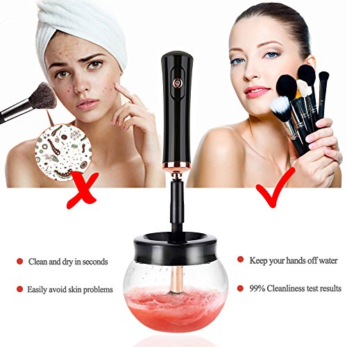 Premium Makeup Brush Cleaner Dryer Super-Fast Electric Brush Cleaner Machine ...
