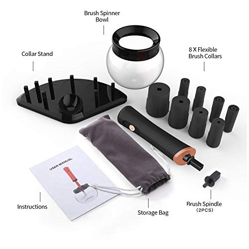 Premium Makeup Brush Cleaner Dryer Super-Fast Electric Brush Cleaner Machine ...