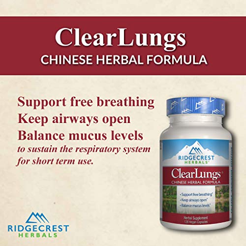 Ridgecrest Herbals ClearLungs, Chinese Herbal Formula, 60 Vegetarian Capsules