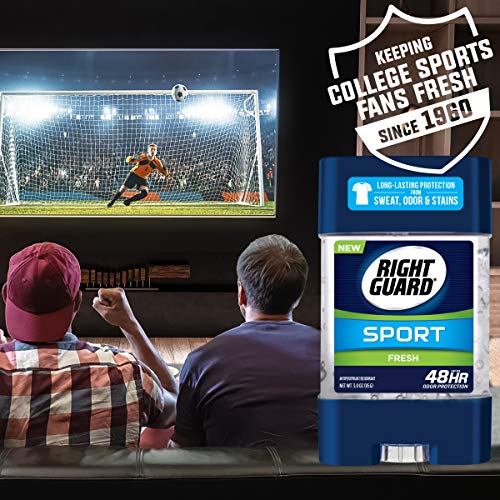 Right Guard Sport Antiperspirant Deodorant Gel, Fresh, 3 Ounce (Pack of 6)