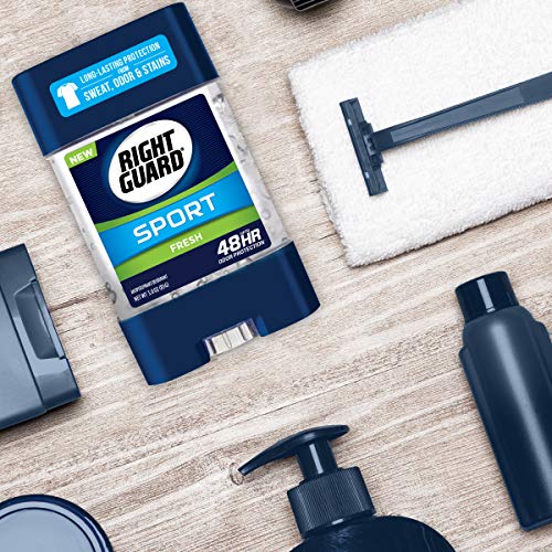 Right Guard Sport Antiperspirant Deodorant Gel, Fresh, 3 Ounce (Pack of 6)