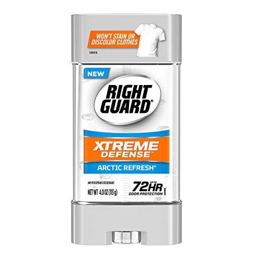 Right Guard Xtreme Defense Antiperspirant Deodorant Gel, Arctic Refresh, 4 Ou...
