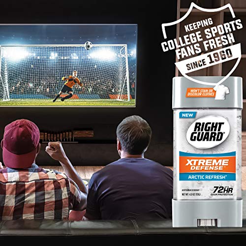Right Guard Xtreme Defense Antiperspirant Deodorant Gel, Arctic Refresh, 4 Ou...