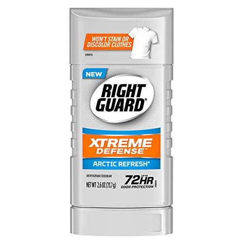 Right Guard Xtreme Defense Antiperspirant Deodorant Invisible Solid Stick, Ar...