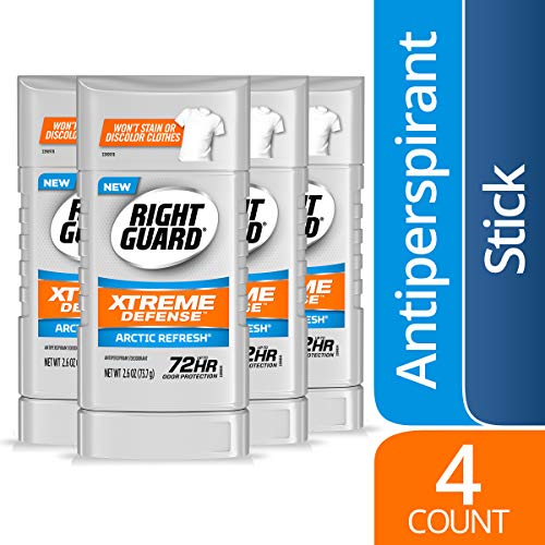Right Guard Xtreme Defense Antiperspirant Deodorant Invisible Solid Stick, Ar...