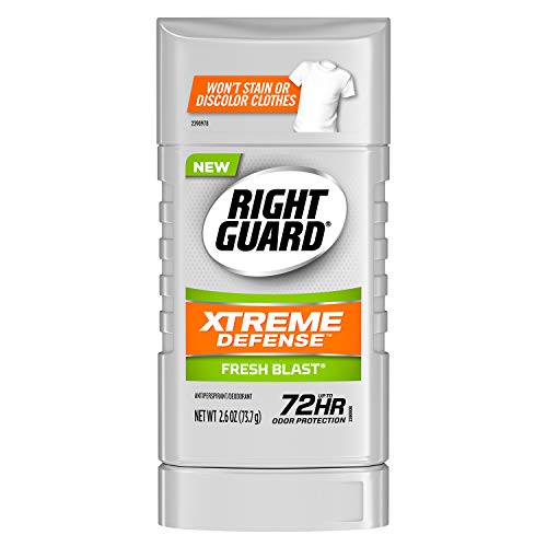 Right Guard Xtreme Defense Antiperspirant Deodorant Invisible Solid Stick, Fr...