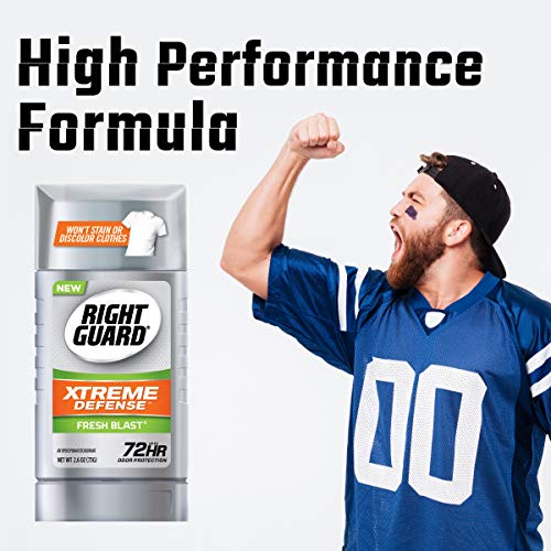 Right Guard Xtreme Defense Antiperspirant Deodorant Invisible Solid Stick, Fr...