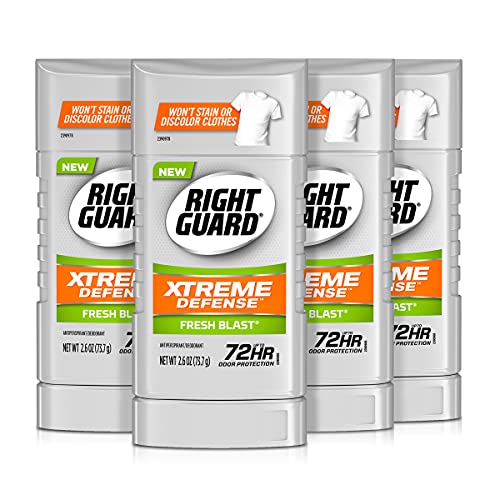 Right Guard Xtreme Defense Antiperspirant Deodorant Invisible Solid Stick, Fr...