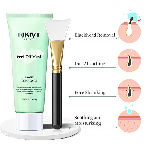 Peel Off Face Mask, Blackhead Remover Mask with Clay, Deep Cleansing Facial M...