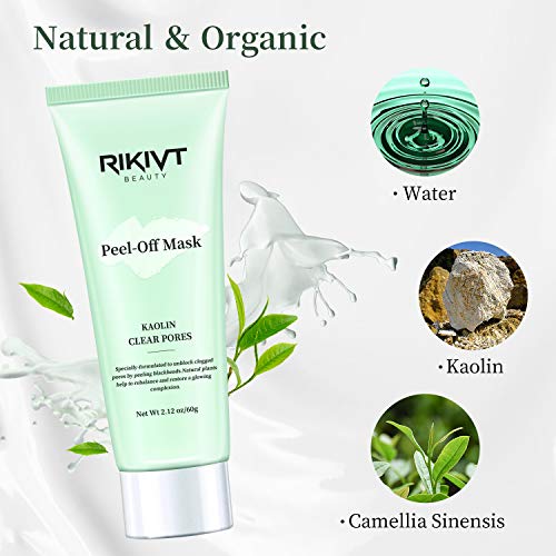 Peel Off Face Mask, Blackhead Remover Mask with Clay, Deep Cleansing Facial M...