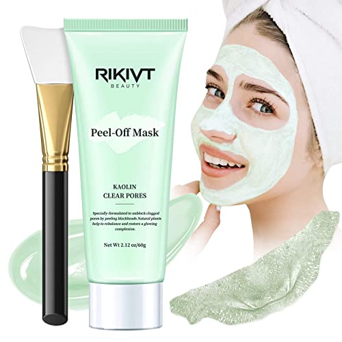 Peel Off Face Mask, Blackhead Remover Mask with Clay, Deep Cleansing Facial M...