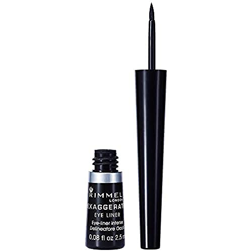 Eyeliner (%100 Black) Exaggerate Liquid 2.5ml Rimmel by rimmel