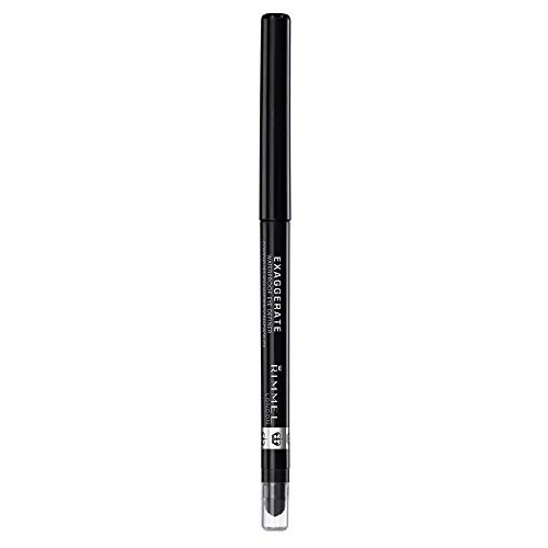 Rimmel Exaggerate Eye Definer, Blackest Black, 1 Count, Waterproof Long Lasti...