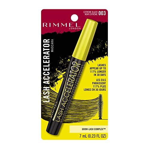 Rimmel Lash Accelerator Mascara, Extreme Black, Pack of 1