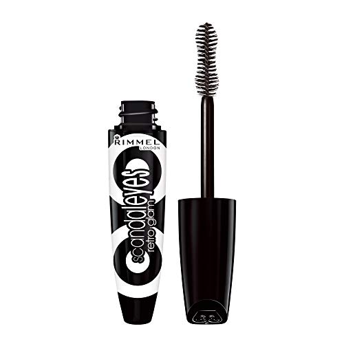 Rimmel Scandaleyes Retroglam Mascara, Extreme Black Longwear Mascara for a Fa...
