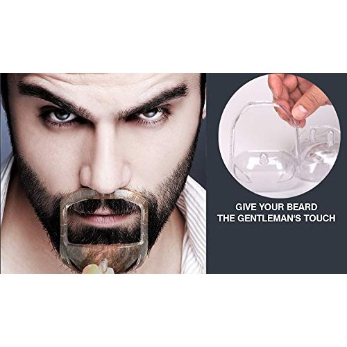 Beard Shaper Goatee Mustache Grooming Tool Face Hair Styling Template for Man...