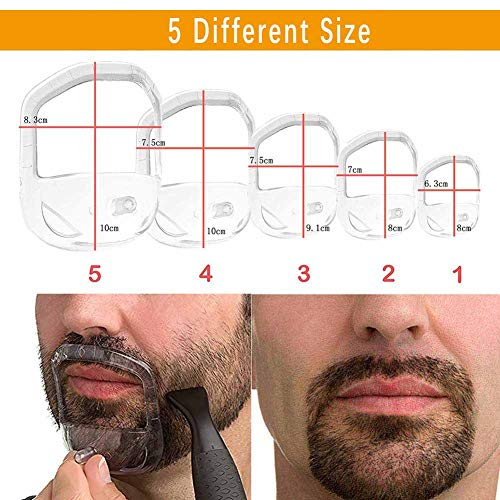 Beard Shaper Goatee Mustache Grooming Tool Face Hair Styling Template for Man...