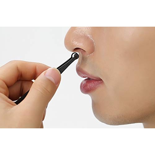 rinocos Professional Nose Hair Round-tipped Scissors for Trimming and Groomin...