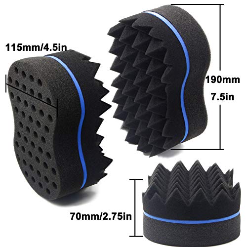 RioRand Twist Hair Sponge Magic Barber Brush Sponge Curl Dreads Locking Afro ...