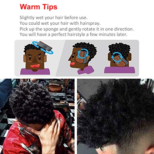 RioRand Twist Hair Sponge Magic Barber Brush Sponge Curl Dreads Locking Afro ...